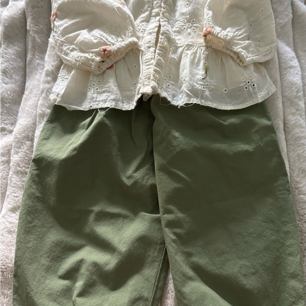 Zara 4T Blouse and pants set